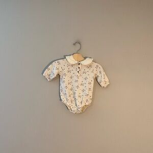 ADD ON FOR $14 grayson‎ mini cream romper with peter pan collar 3-6M